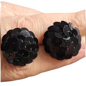 Black Sequin Earrings
